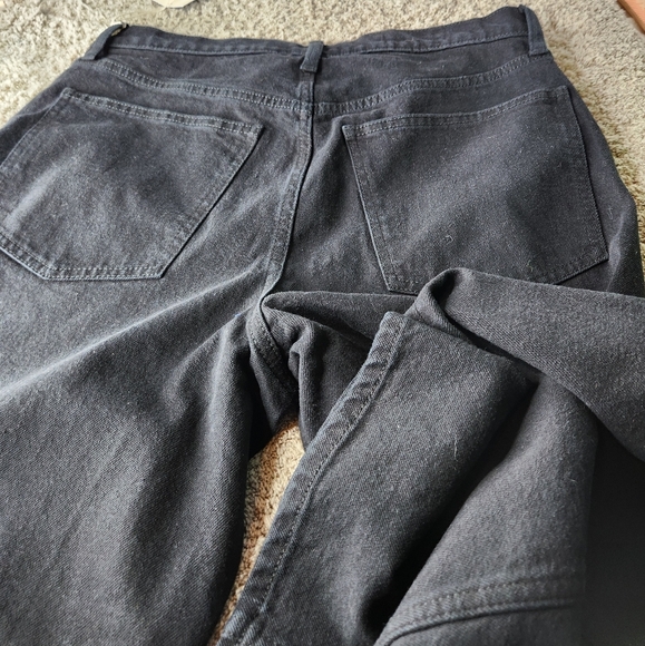 Women's Highest Rise Straight Ankle Black Jeans - Universal Thread - Size 8 - Picture 5 of 12